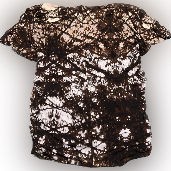 WORTHINGTON | XL | Womens | stretchy blouse | dark brown/tan/white - Picture 2 of 7